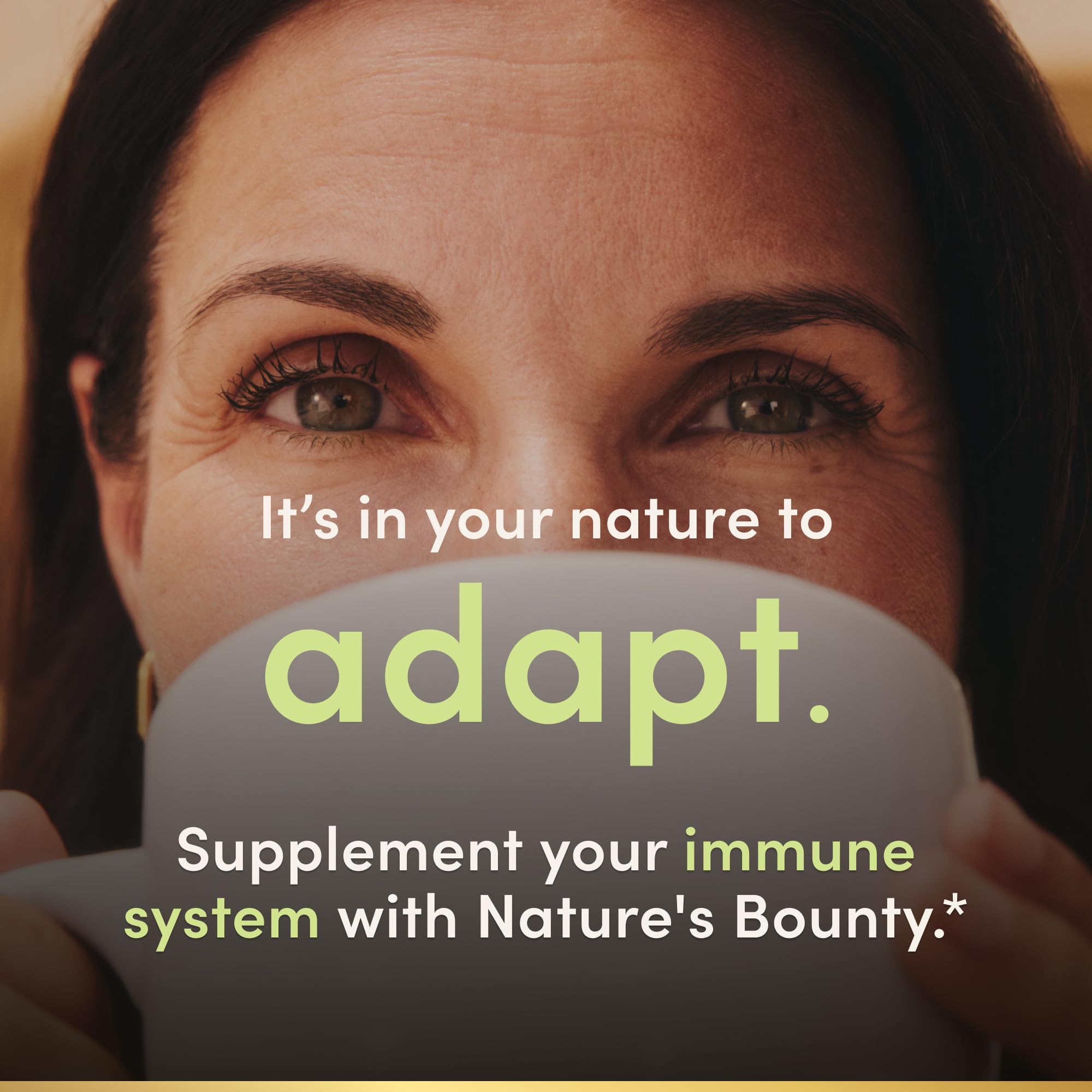 USA imported Nature's Bounty immune health dietary supplement sixty count packaging.