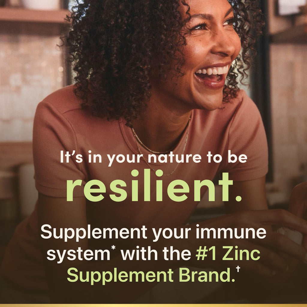 Nature's Bounty Zinc high potency caplet closeup view