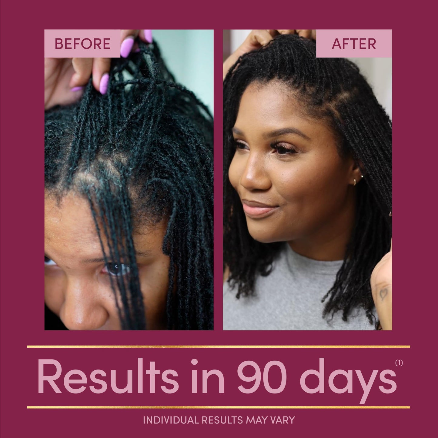 Nature's Bounty authentic USA beauty supplement packaging showcasing one per day dosage
