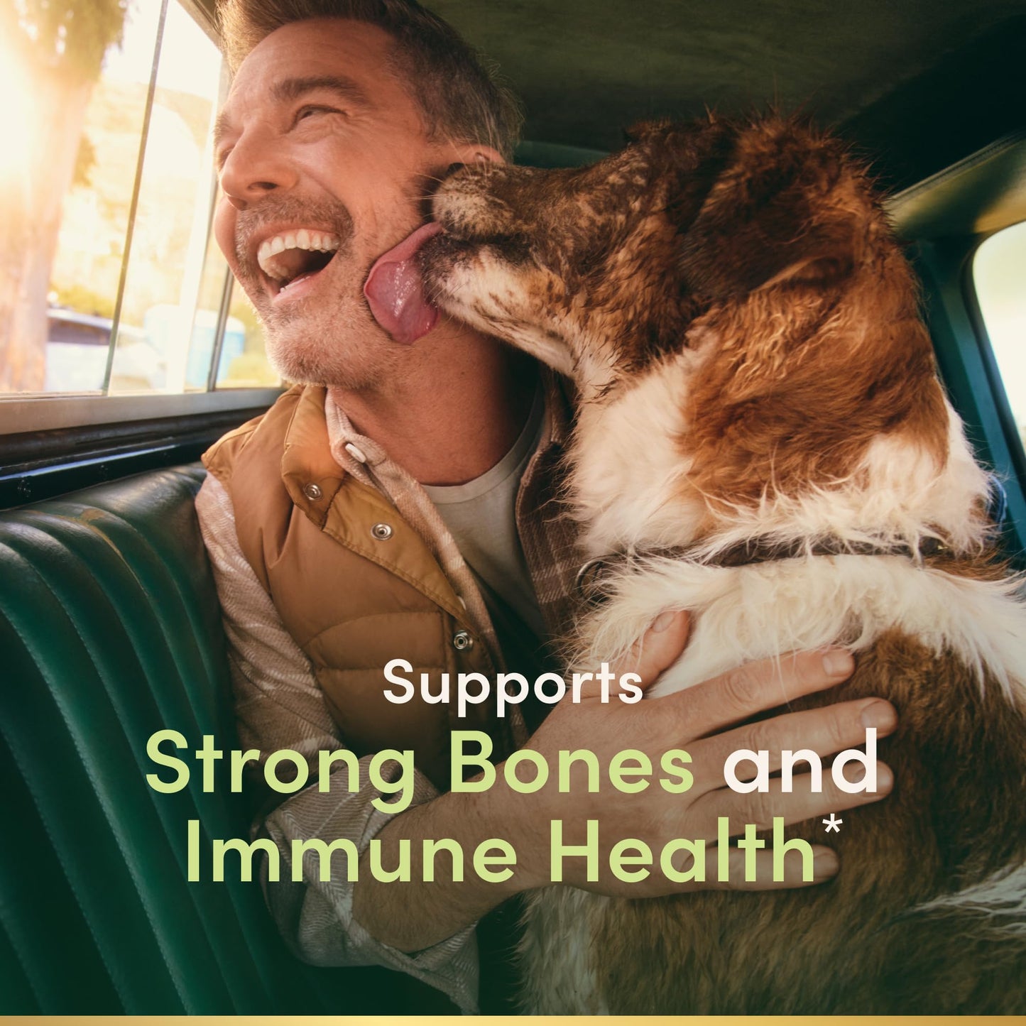 Nature's Bounty 5000 IU immune health rapid release softgels side label