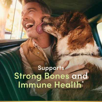 Nature's Bounty 5000 IU immune health rapid release softgels side label