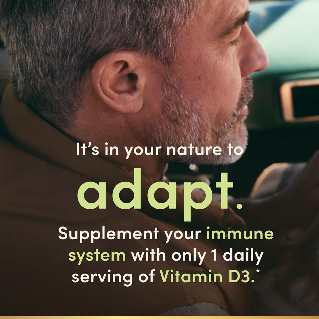 Nature's Bounty vitamin packaging side label details