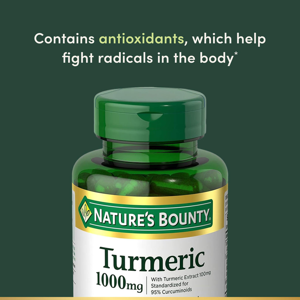 Natures Bounty Turmeric 1000mg capsules ingredient details
