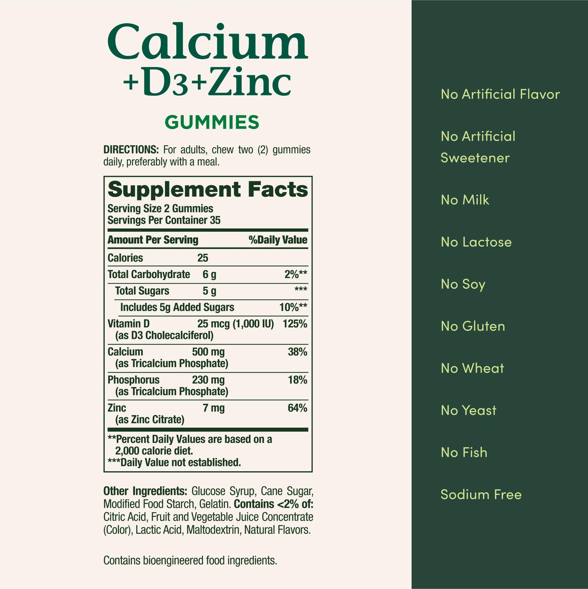 Nature's Bounty 70 count calcium gummies for teeth strength and bone density