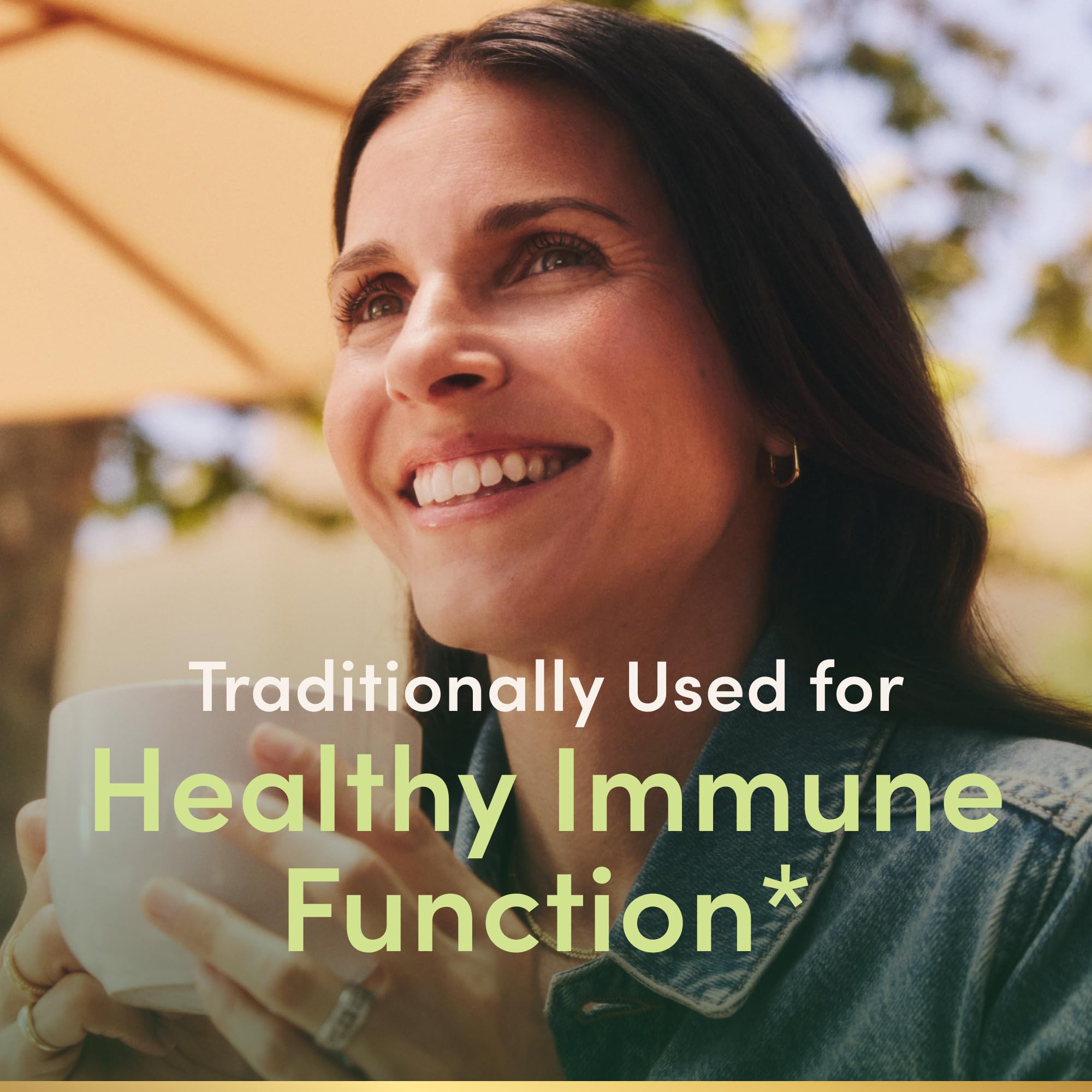Natures Bounty Echinacea immune support supplement label details