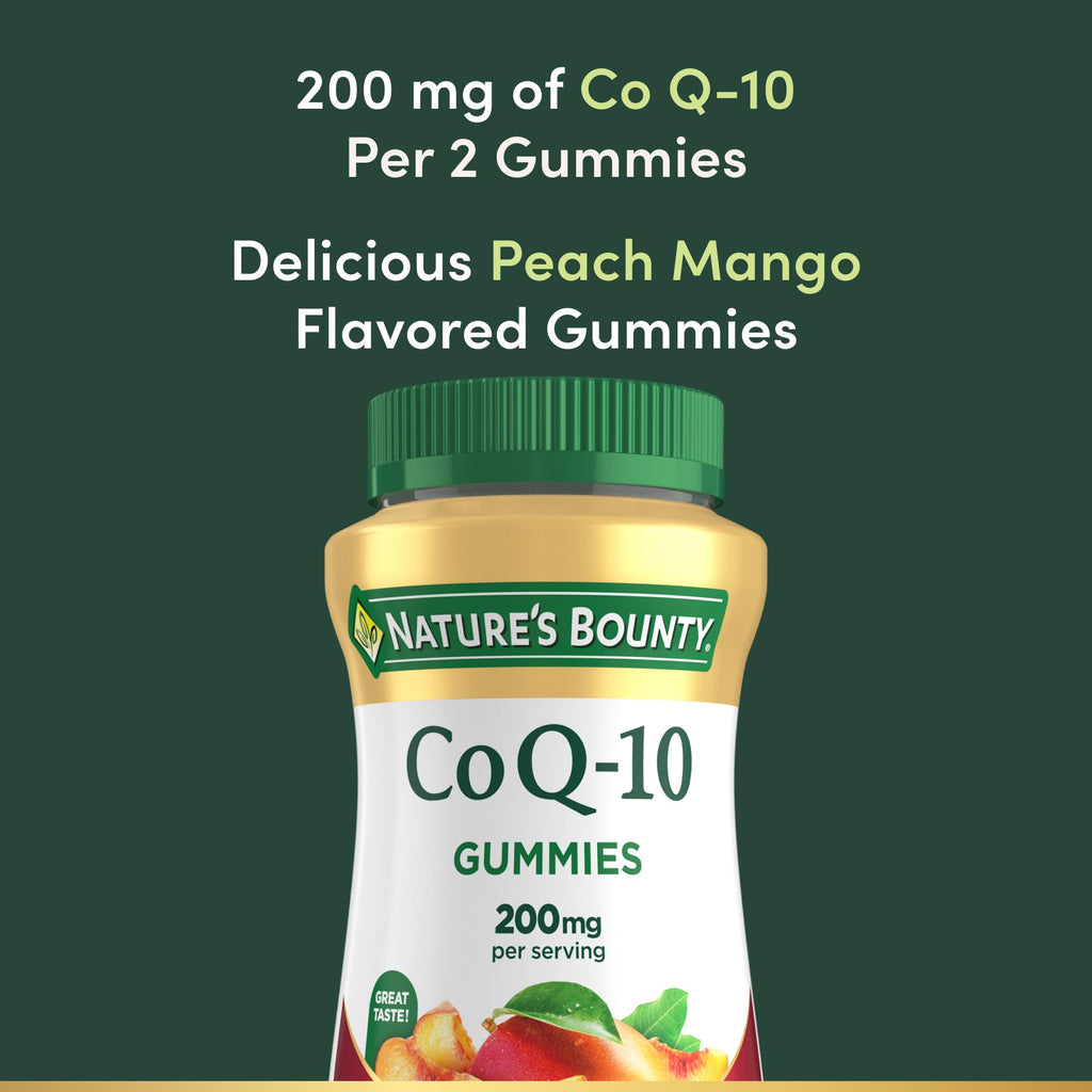 Nature's Bounty heart-shaped peach mango gummies in a bowl