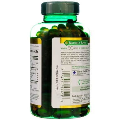 Premium plant-based alternative to fish oil liquid softgels container