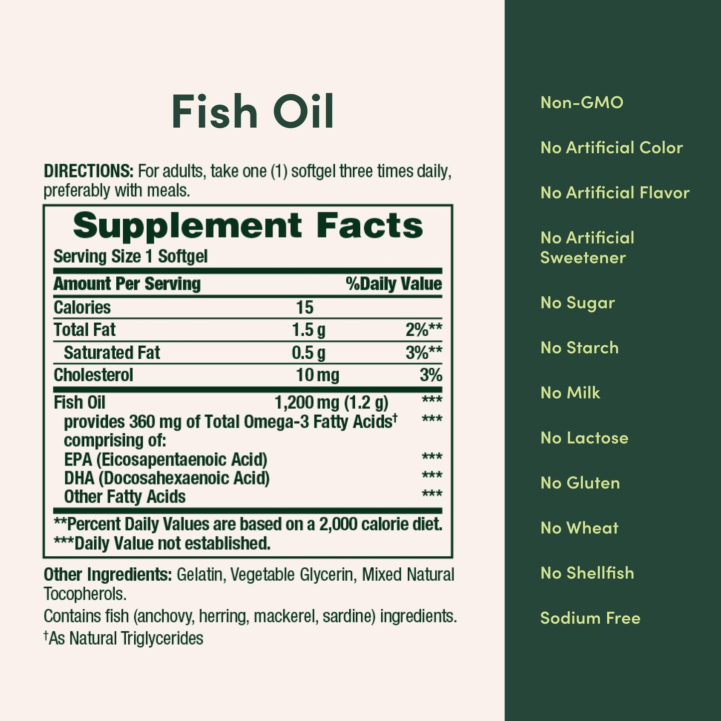 Authentic USA imported Nature's Bounty 1200mg fish oil softgels displayed on clean surface