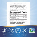 Close up view of the plant derived capsule design for the Nature's Way 90 vegan capsule digestive health line.