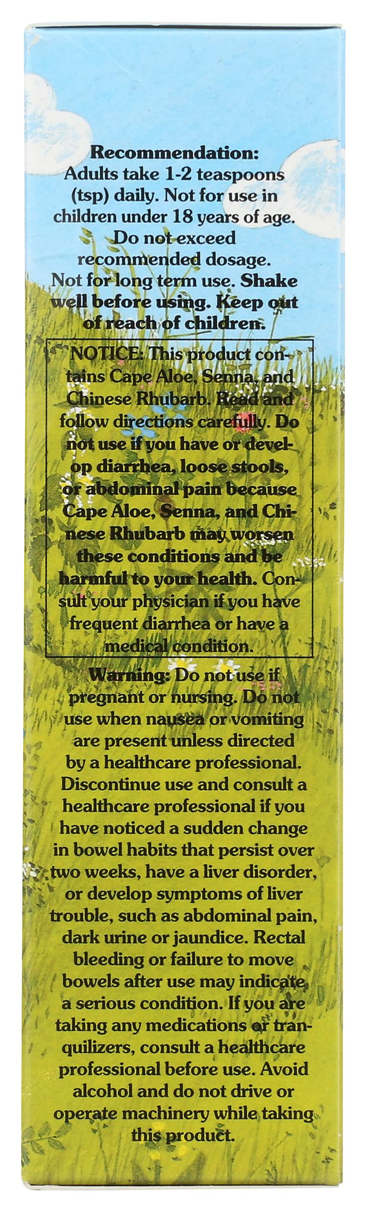 Nature Works Swedish Bitters herbal tonic dosage instruction