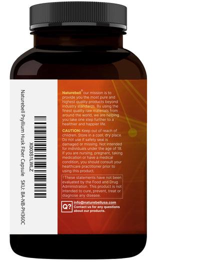 Back view of NatureBell USA imported supplement packaging