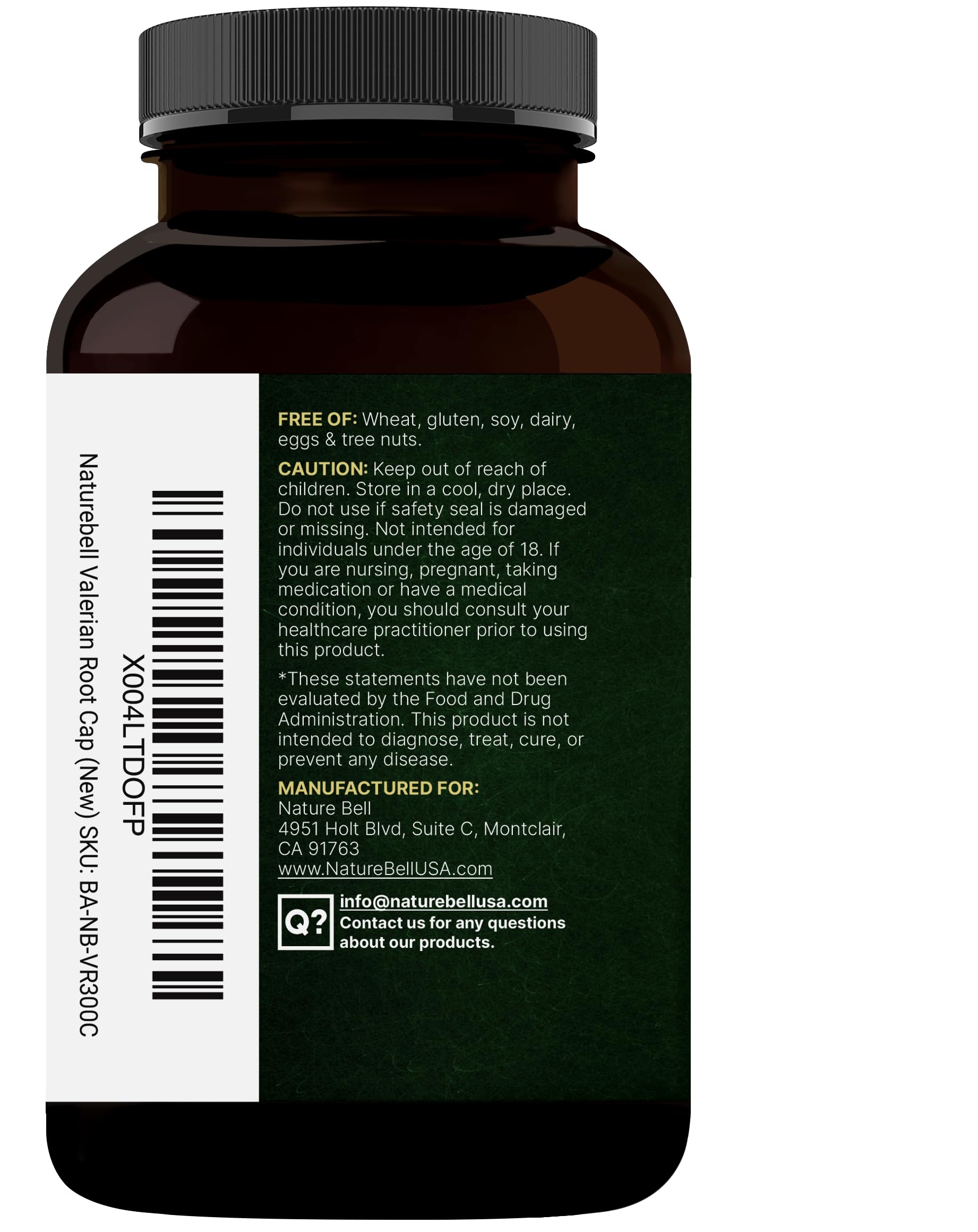 NatureBell Valerian Root for Sleep lifestyle setup on a nighttime bedside table
