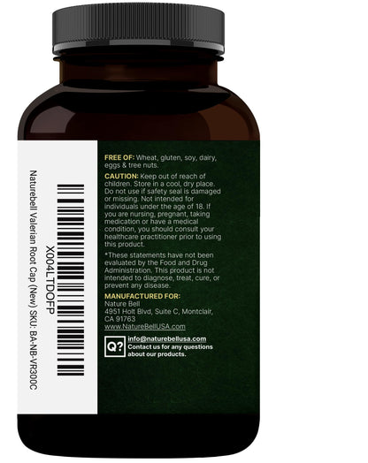 NatureBell Valerian Root for Sleep lifestyle setup on a nighttime bedside table