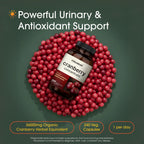 NatureBell Cranberry Concentrate vegetarian capsules supplement facts label
