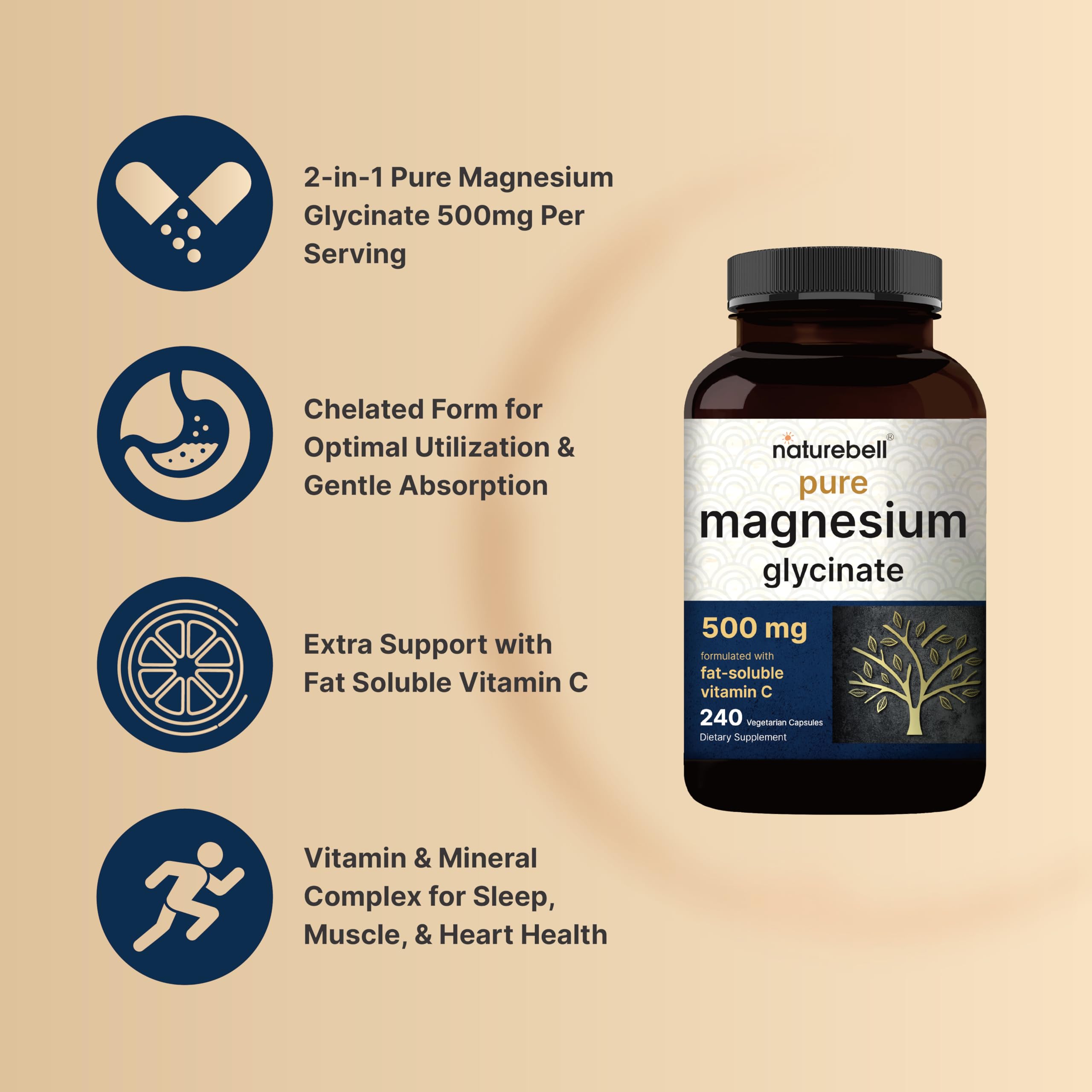 NatureBell dietary supplement capsules for muscle relaxation
