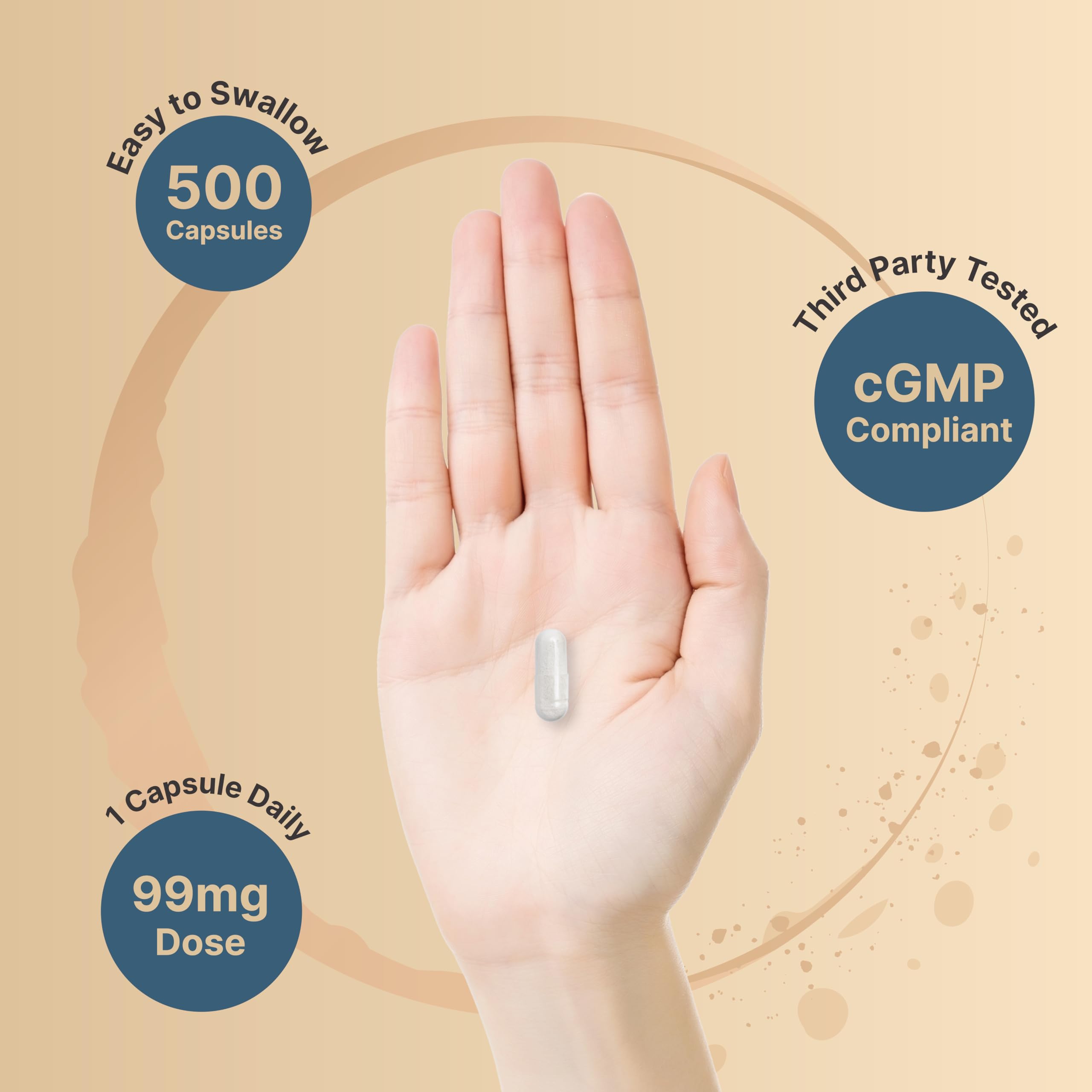 Close-up of NatureBell Potassium Citrate capsules showcasing the premium easy-to-swallow dietary formulation