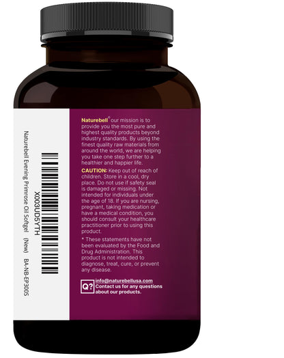 Non GMO third party tested evening primrose oil with black cohosh