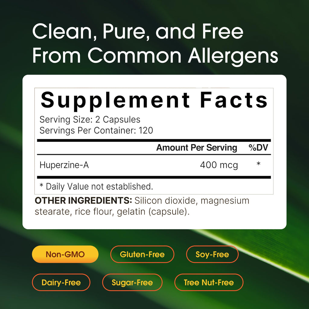 NatureBell Huperzine A capsule size and texture display