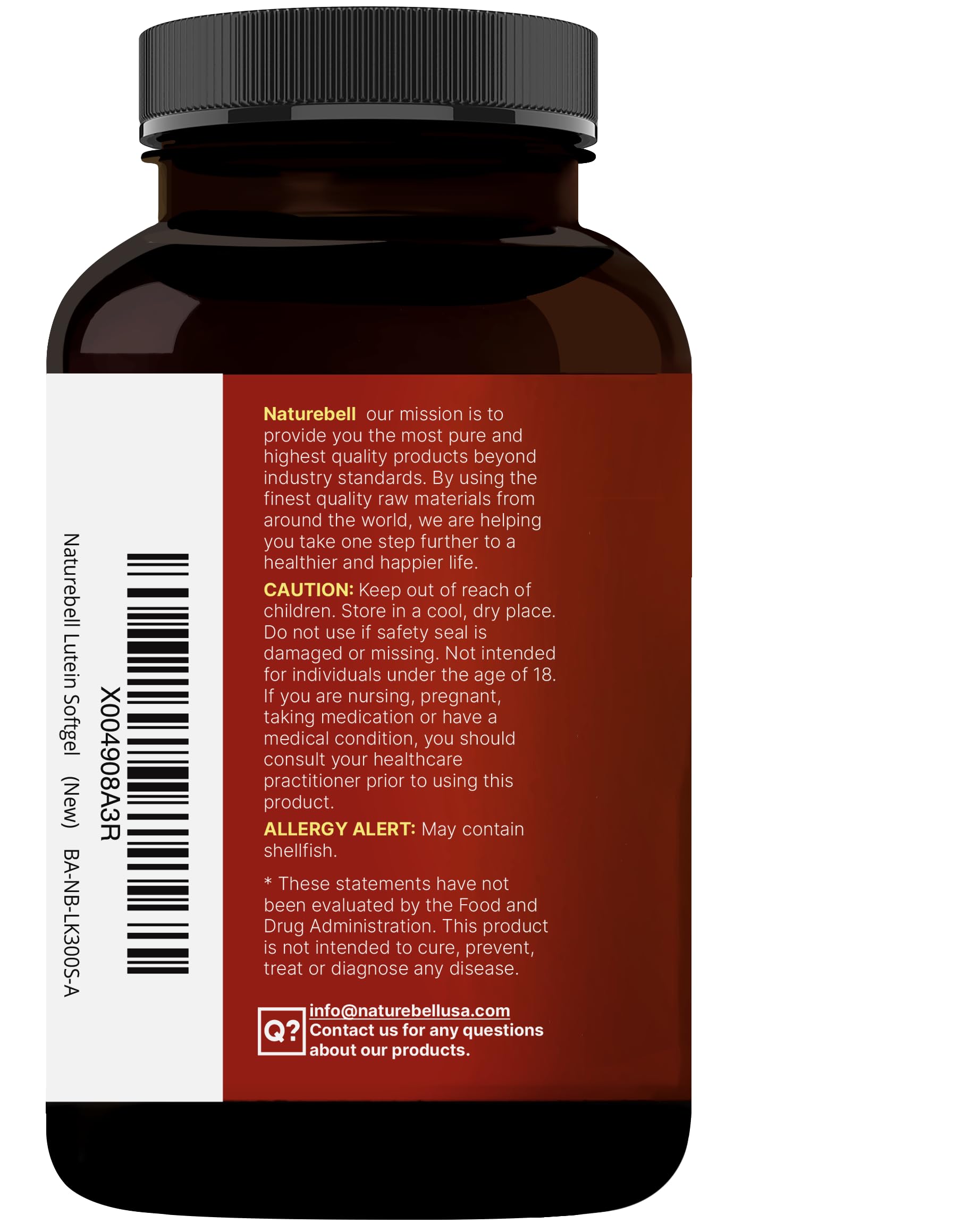 NatureBell daily eye defense capsules for retinal health and screen fatigue