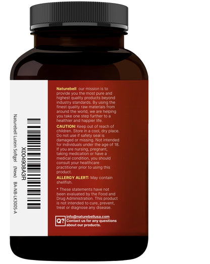 NatureBell daily eye defense capsules for retinal health and screen fatigue