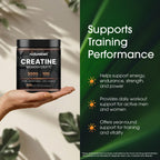 NatureBell unflavored creatine monohydrate jar side profile