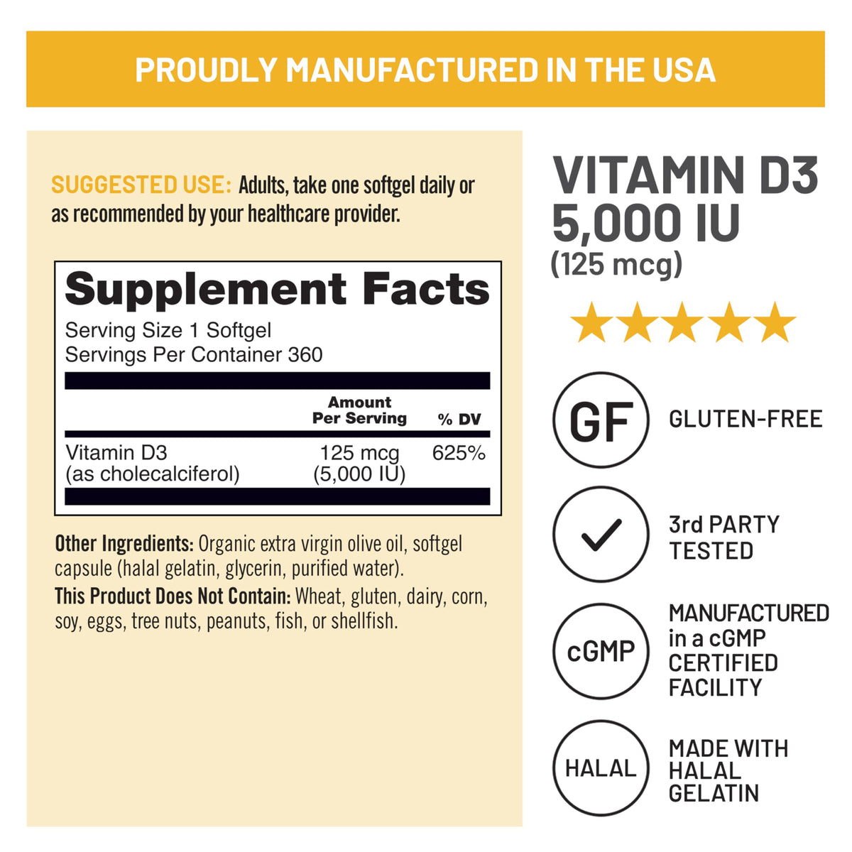 NatureWise Vitamin D3 organic olive oil formulation highlight