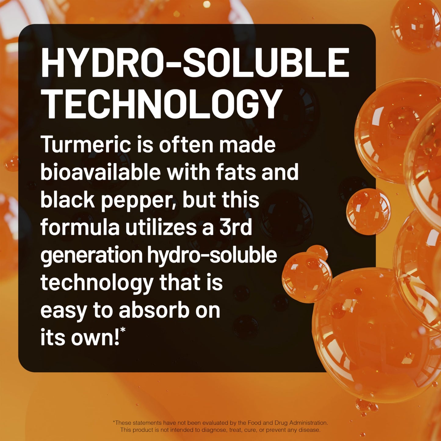 Naturewise Turmeric 1000mg bottle showing hydro-soluble technology label