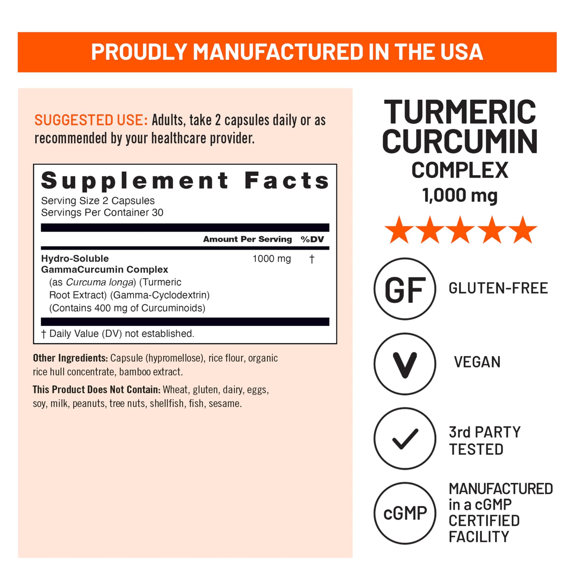 Authentic USA imported Naturewise Turmeric Curcumin packaging