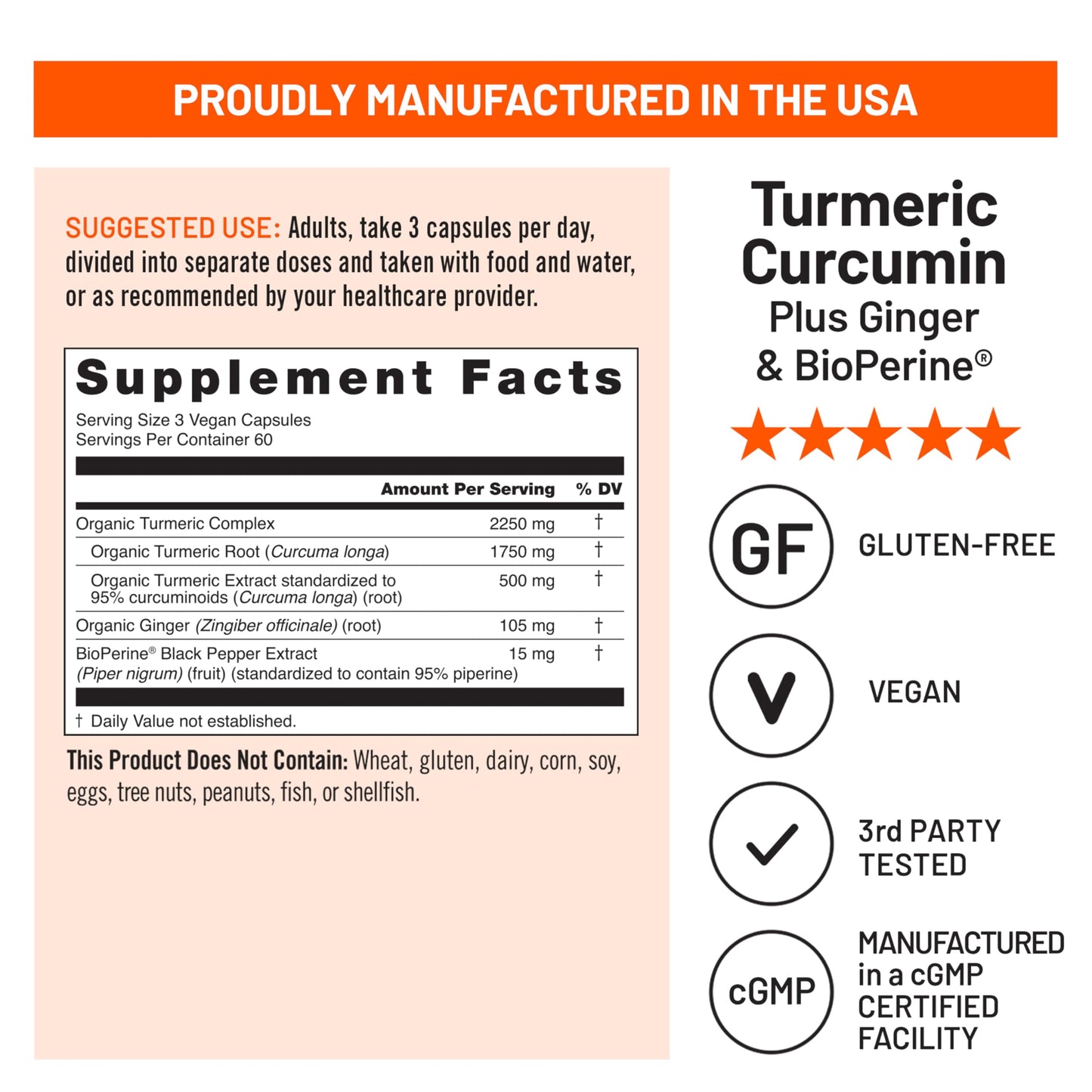 Authentic NatureWise Turmeric Curcumin imported USA packaging