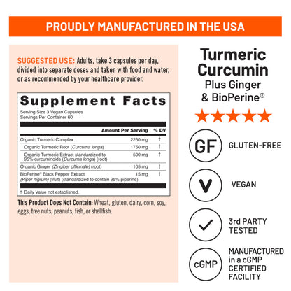 Authentic NatureWise Turmeric Curcumin imported USA packaging