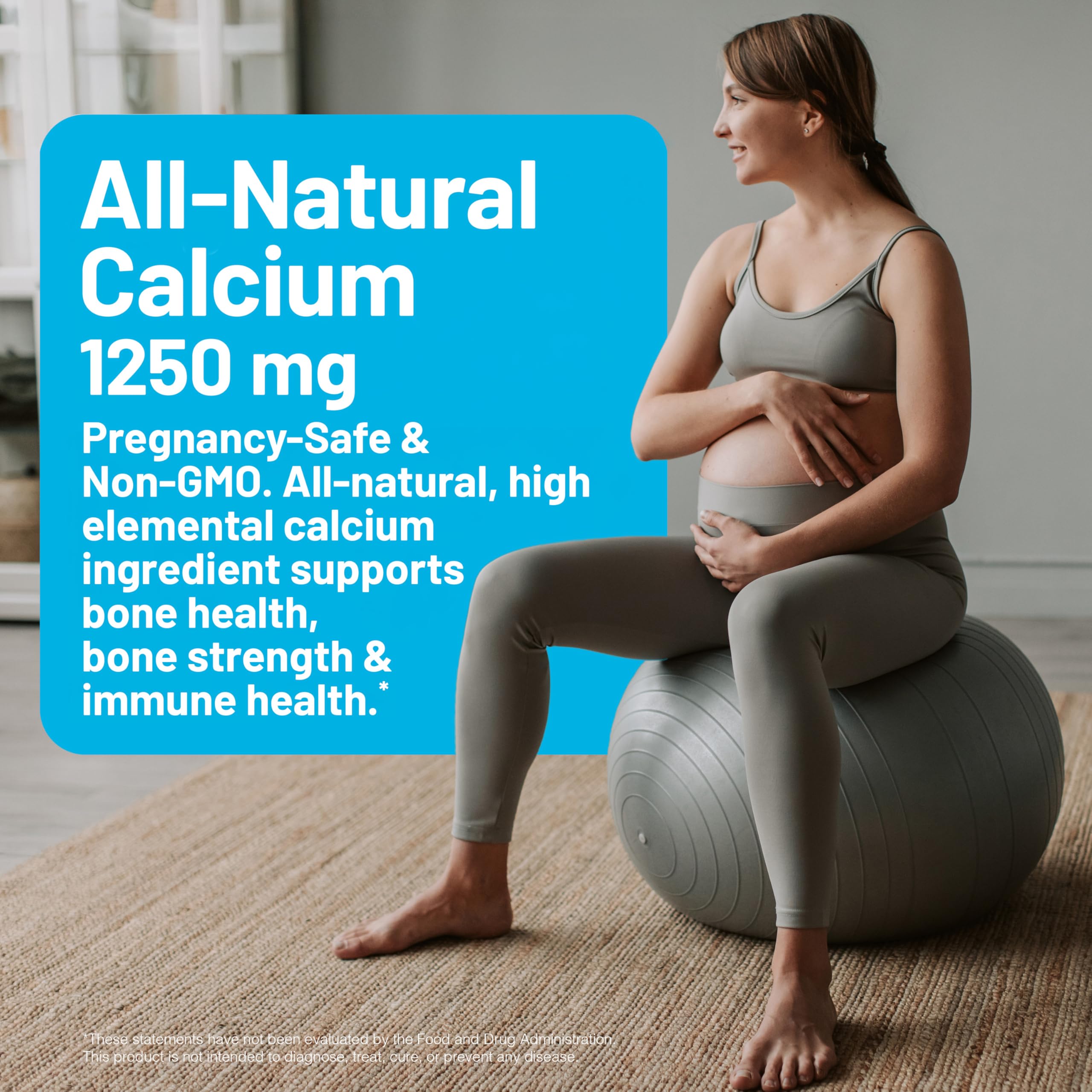 NatureWise Calcium Carbonate with Vitamin D3 liquid softgels supplement facts label detailing premium ingredients