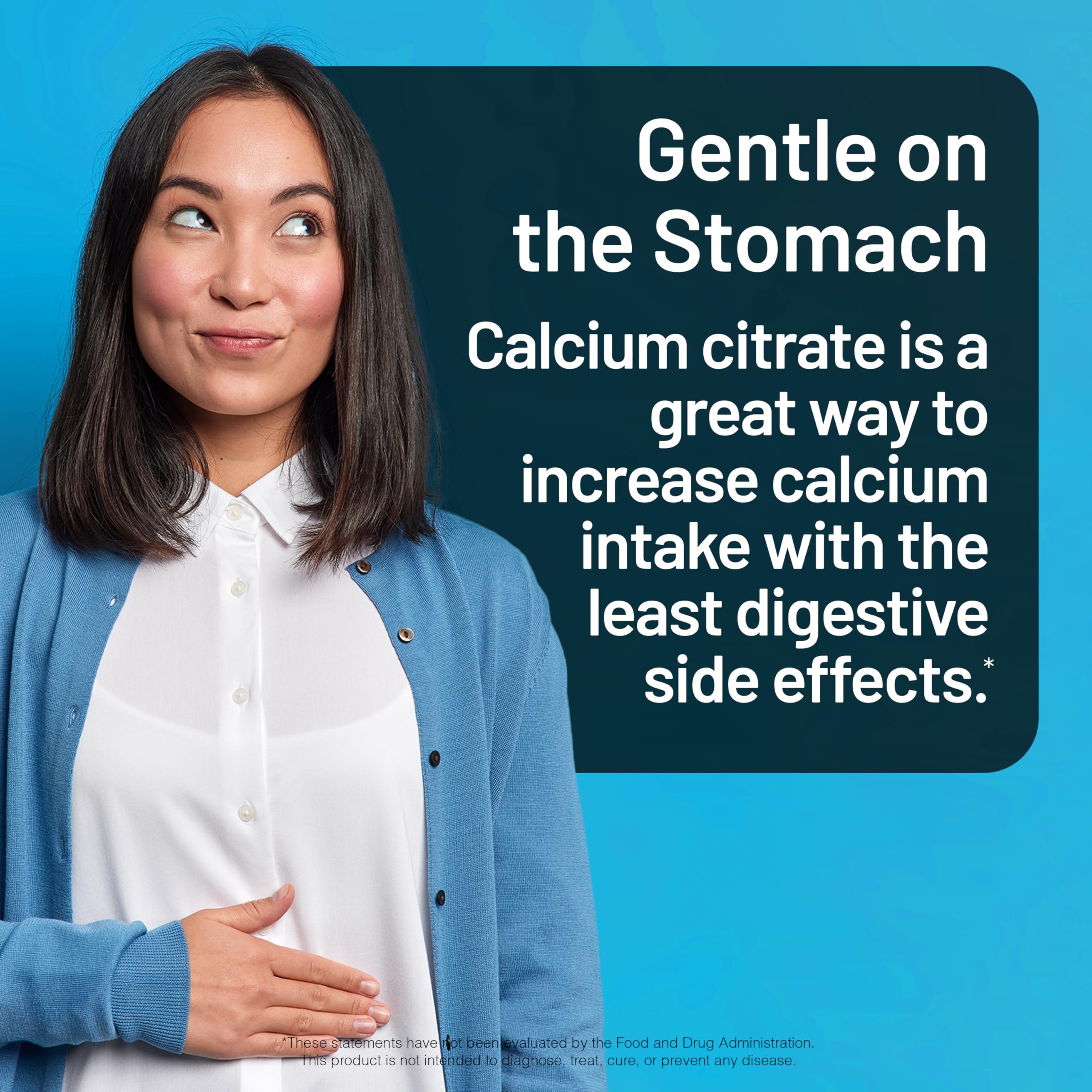 Side view of NatureWise Calcium Citrate supplement packaging