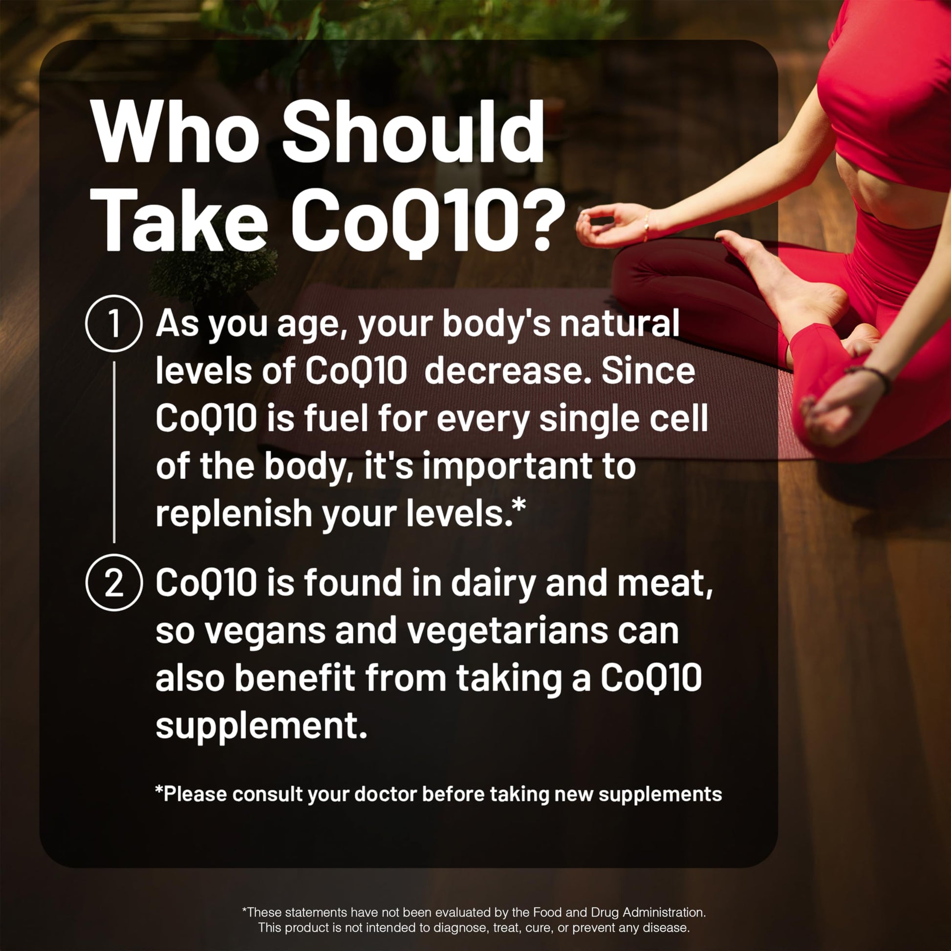 Imported NatureWise CoQ10 dietary supplement for cellular energy production