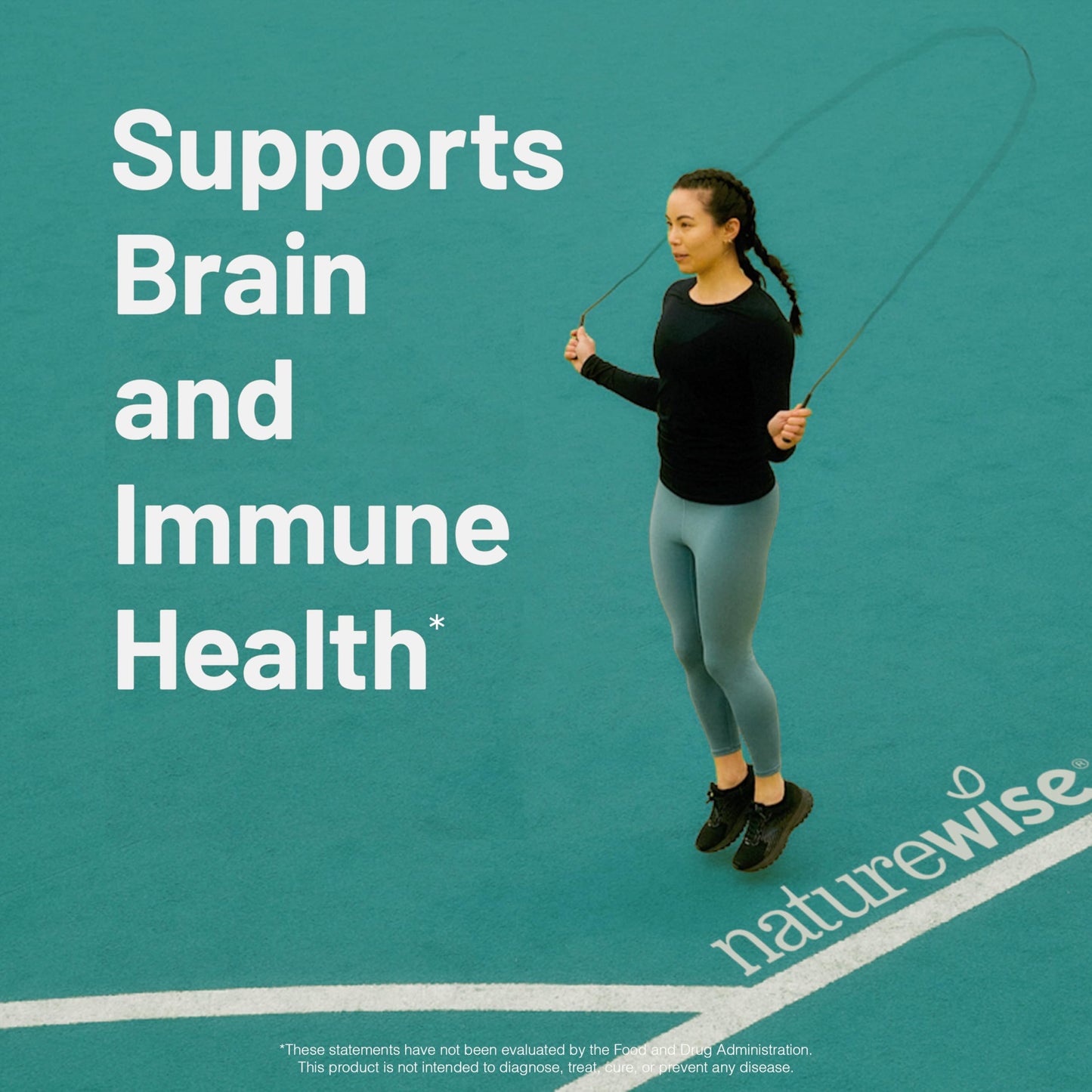 NatureWise EPA and DHA health supplement packaging on clean background