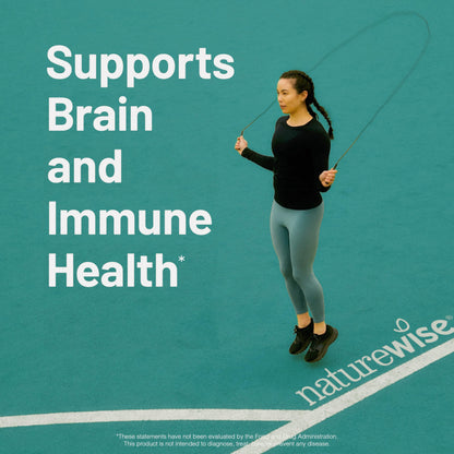 NatureWise EPA and DHA health supplement packaging on clean background