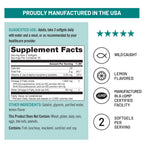 Close-up view of NatureWise vitamin E enhanced omega 3 softgels packaging