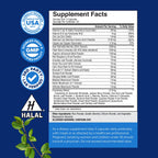 Side angle of Natures Craft premium men urinary health supplement imported from USA