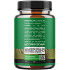 Side profile of Nature's Craft natural DHT blocker capsule bottle for thinning hair