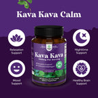 Vegan friendly Natures Craft Kava Root Extract sixty capsules packaging prioritizing nervous system care and restful sleep