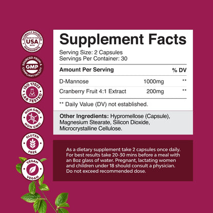 Nature's Craft bladder comfort supplement capsules in an open lid view