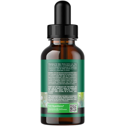 Natures Craft herbal liquid supplement bottle label details