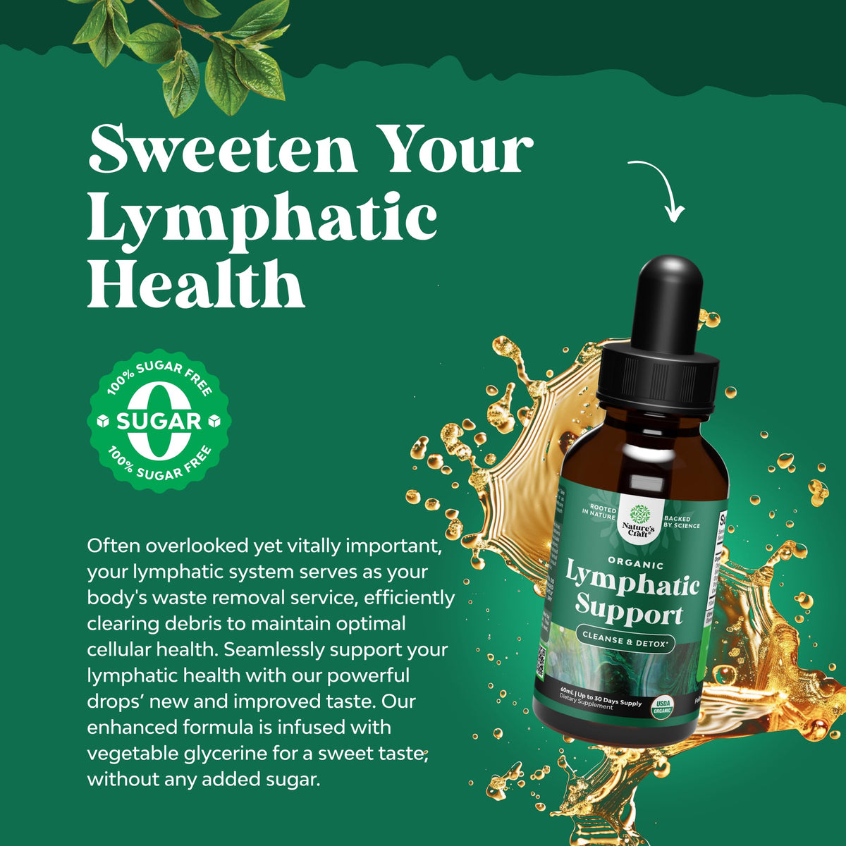 Natures Craft organic detox drops packaging
