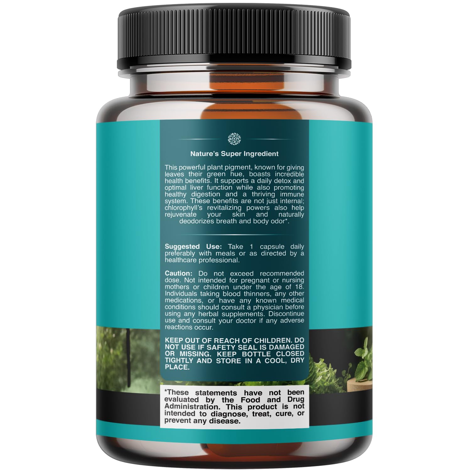 Natures Craft internal deodorant pills packaging with supplement facts
