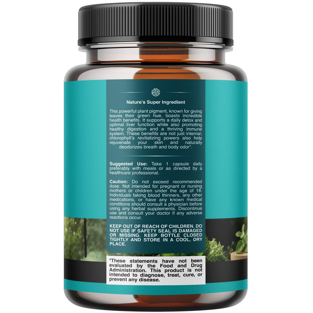 Natures Craft internal deodorant pills packaging with supplement facts