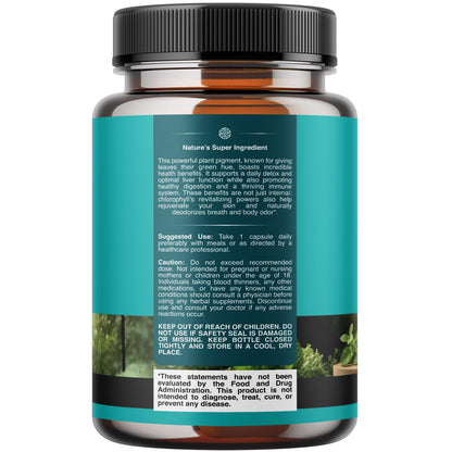 Natures Craft internal deodorant pills packaging with supplement facts