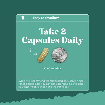 Authentic Natures Craft memory pills bottle showing daily serving instructions