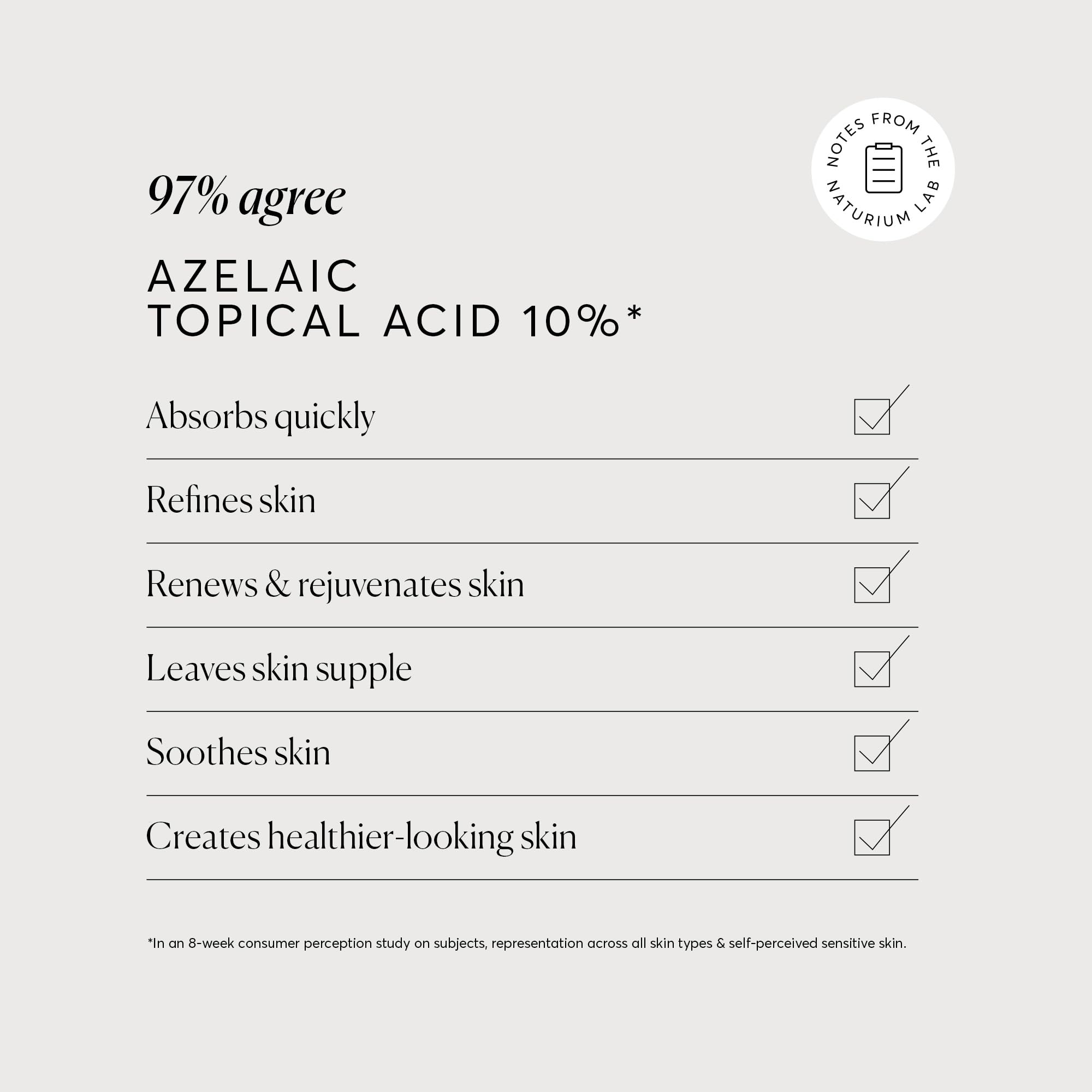 Authentic USA imported Naturium azelaic acid serum bottle closeup