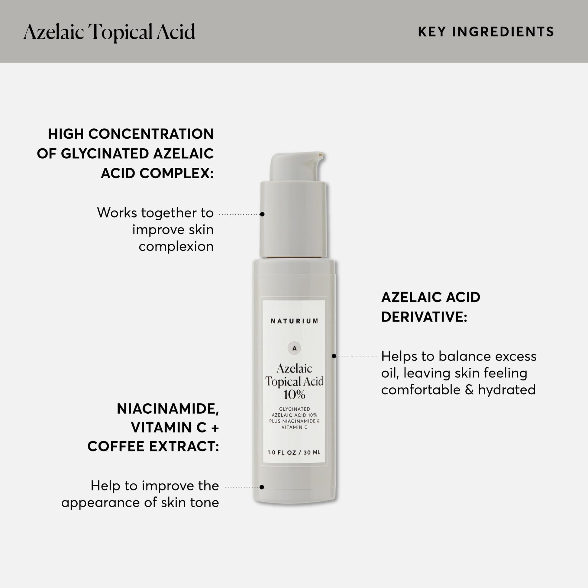 Naturium biocompatible skincare bottle showing pH level details