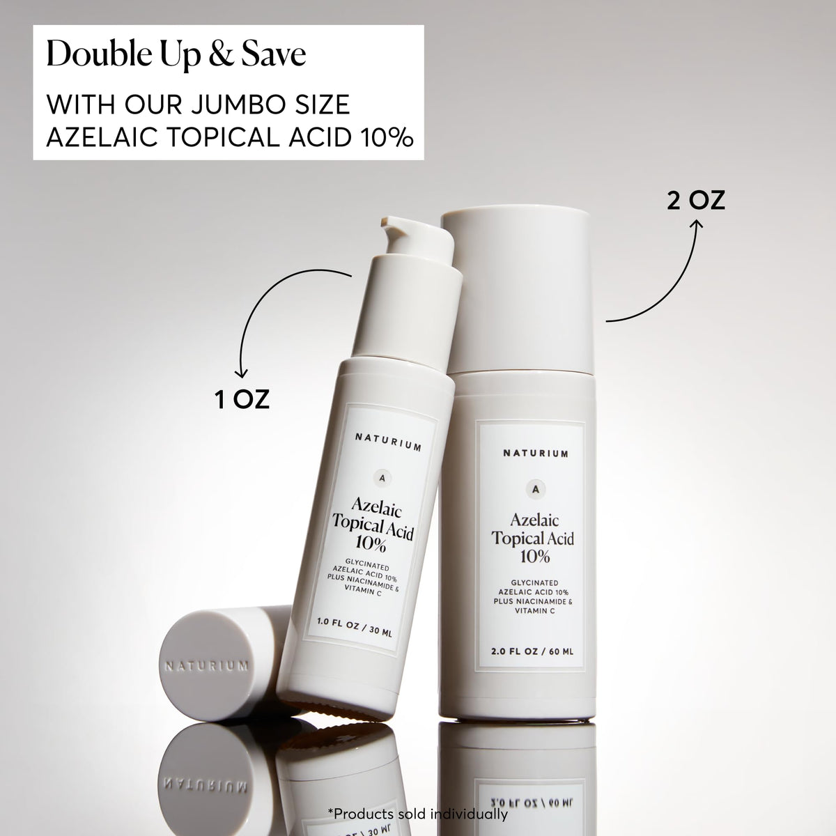 Naturium facial serum bottle next to dispensing dropper