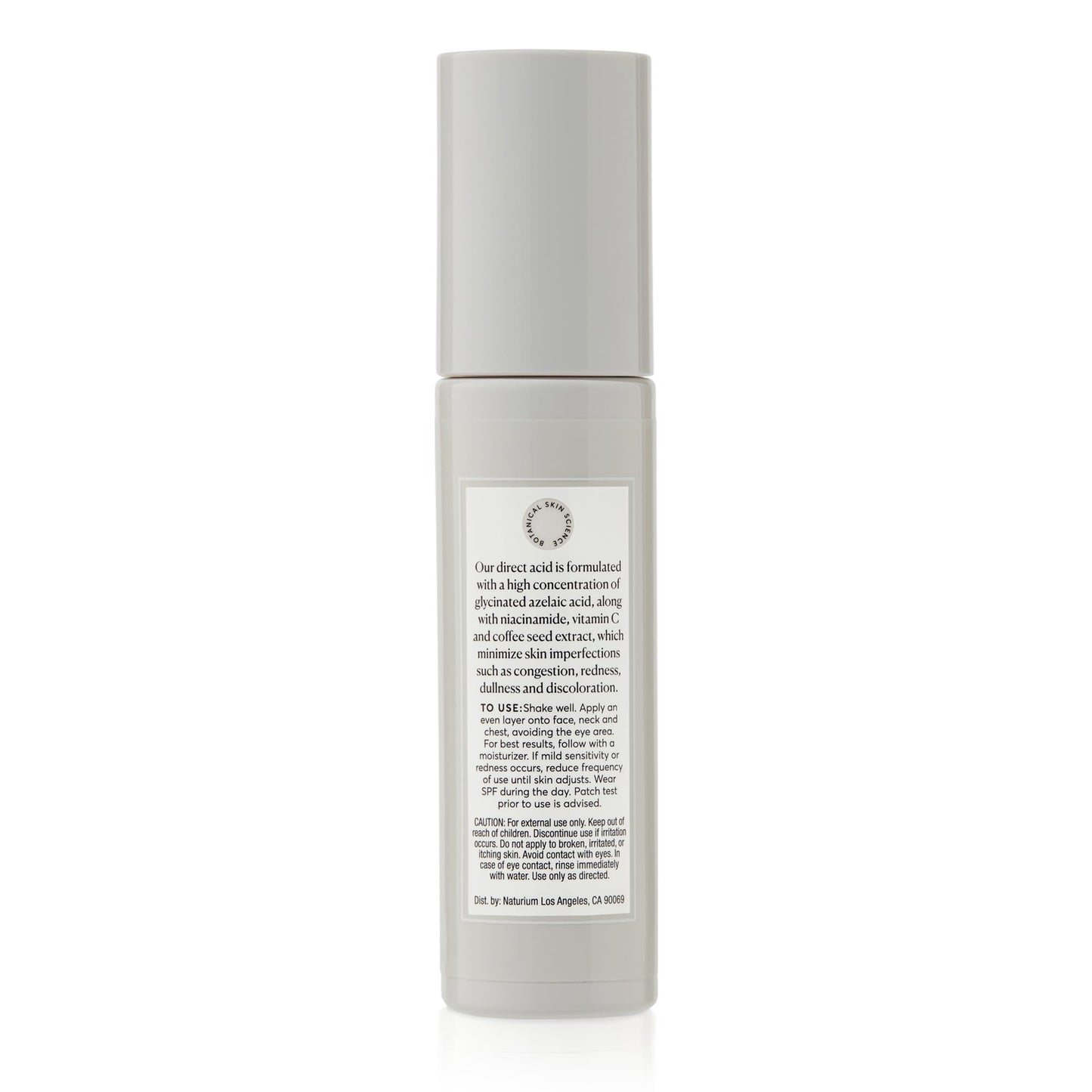Naturium anti aging and hyperpigmentation face serum bottle layout